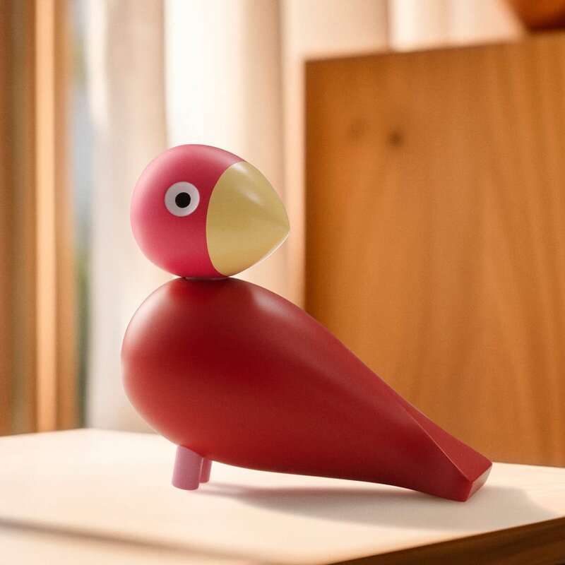 Kay Bojesen Denmark Bird flora 2024 12,5 cm pink