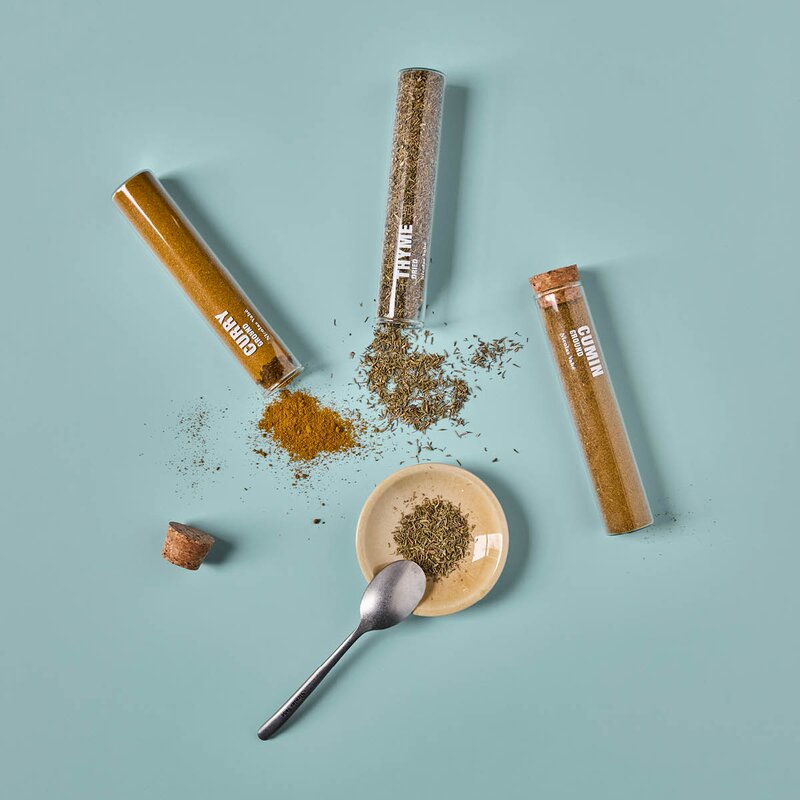 Nicolas Vahé Kryddersett 43g karri, timian, spisskummen