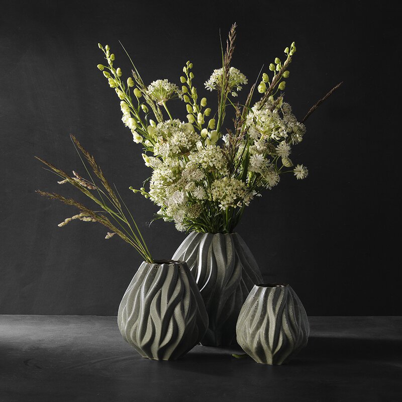 Morsø Flame vase 19 cm grønn