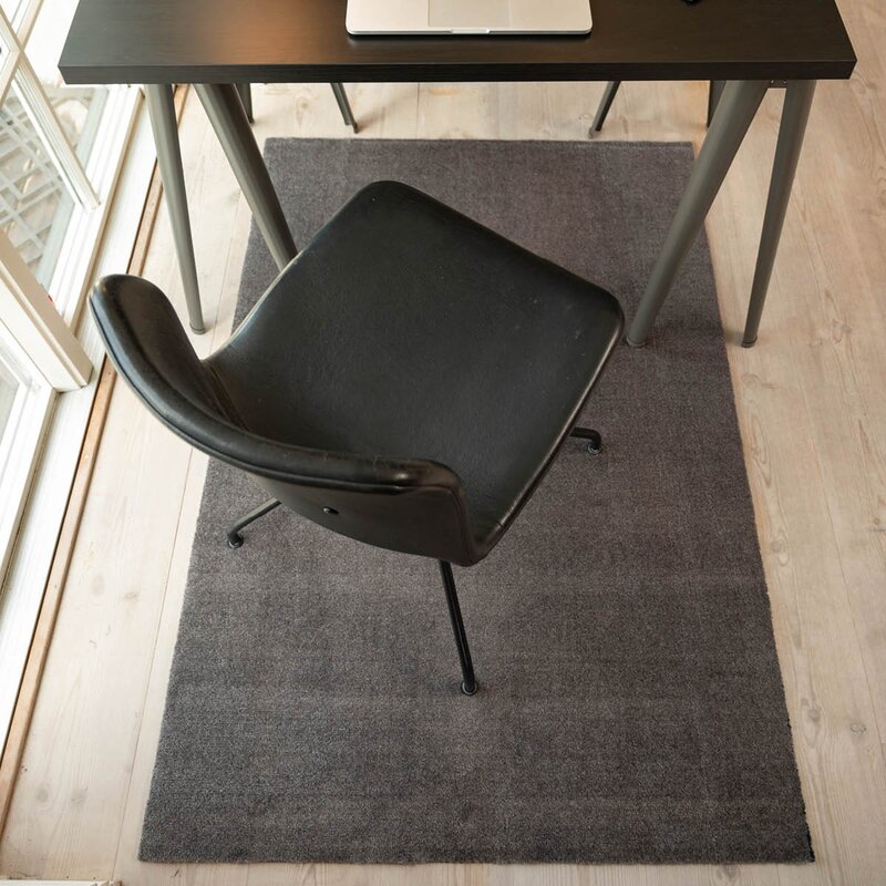 Tica Copenhagen Unicolor gulvmatte 130x90 cm steelgrey