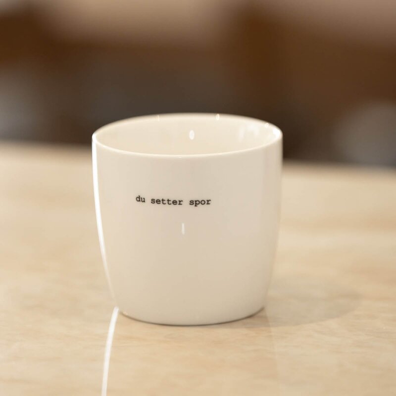 Sögne Home Krus Du setter spor 30 cl hvit