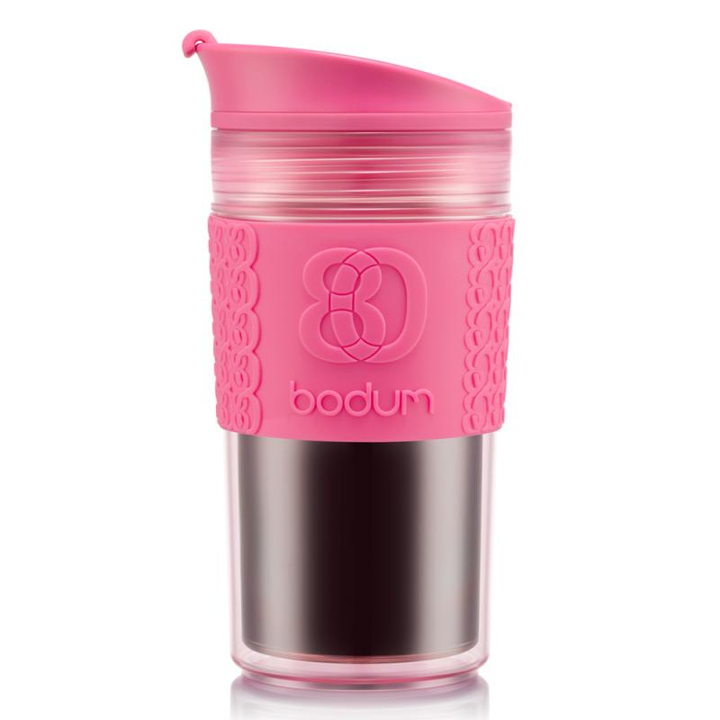 Bodum Travel Mug reisekopp 35 cl dobbeltvegg rosa