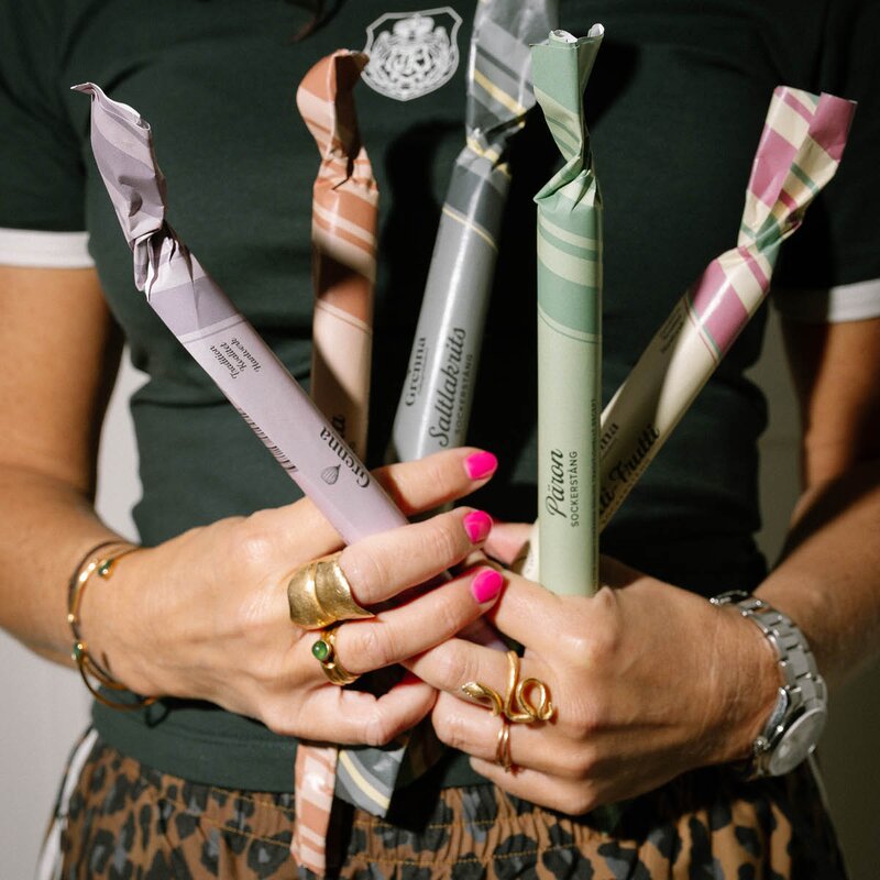 IN10SE Polkagris karamellstenger 5 stk 250g