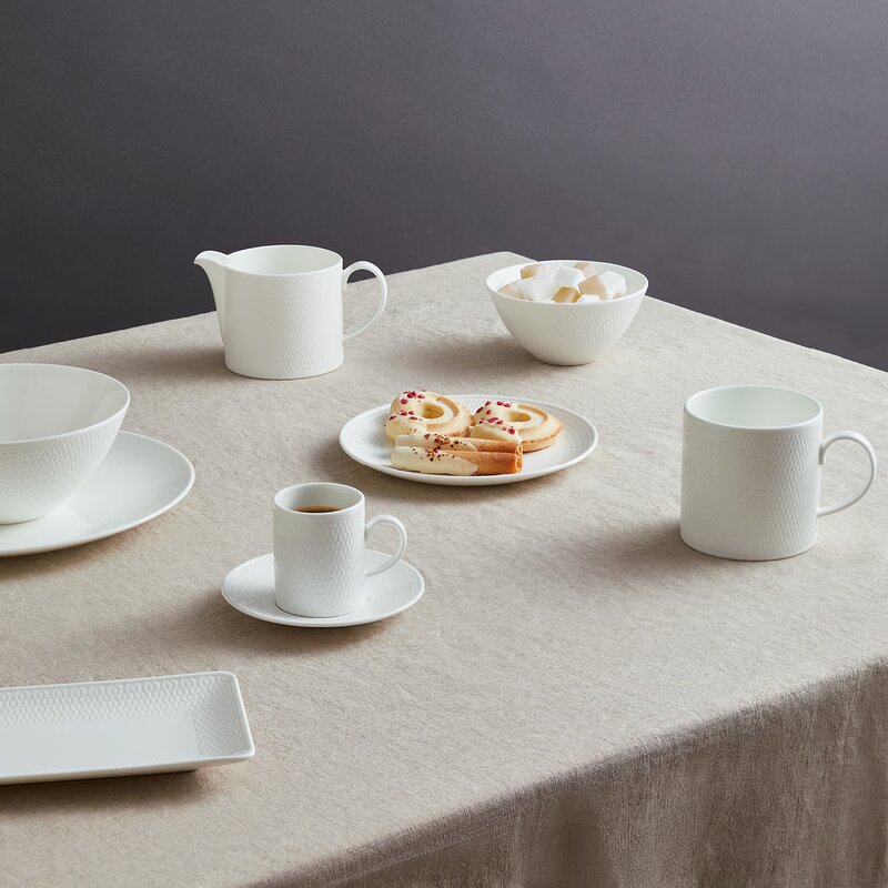 Wedgwood Gio espressokopp & asjett hvit