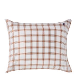 Lexington Putetrekk 50x70 cm lyocell/bomull pin point rutete white/fudge