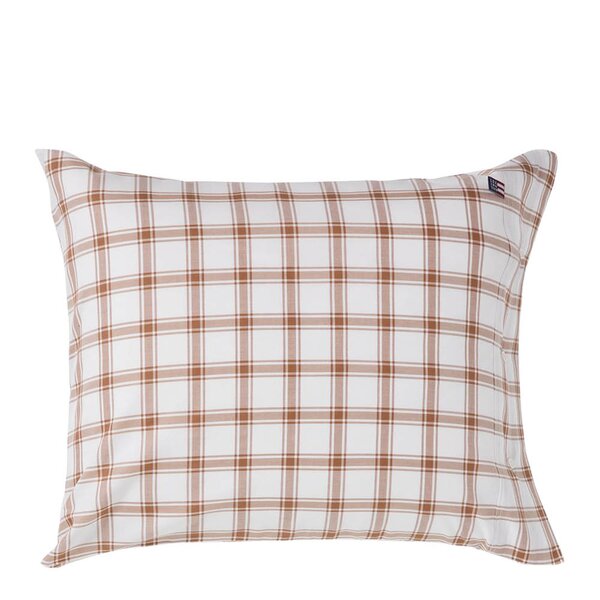 Lexington Putetrekk 50x70 cm lyocell/bomull pin point rutete white/fudge