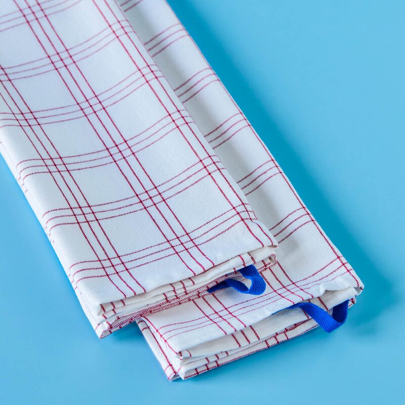 Nicolas Vahé Chef kjøkkenhåndkle 50x70 cm 2 stk rød/hvit