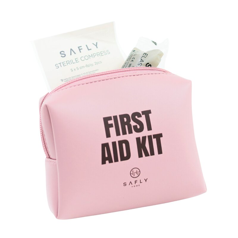 Safly Førstehjelpsskrin mykt dusty pink