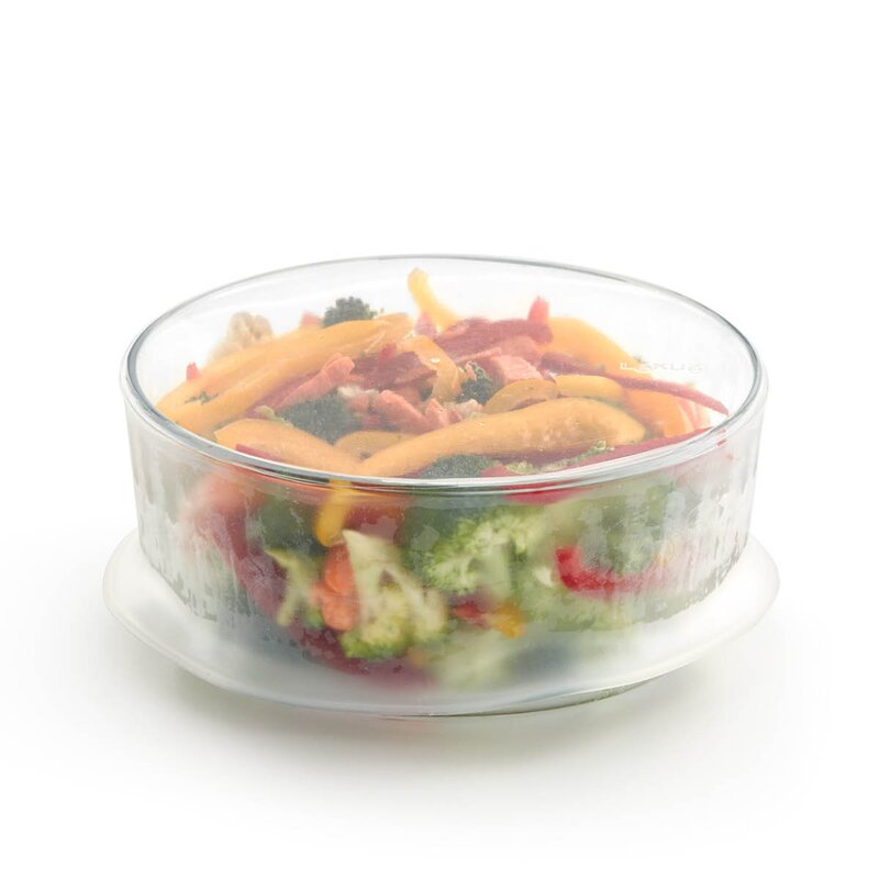 Lékué Gjenbrukbart stretchlokk sett 3 deler 11/15/20 cm klar