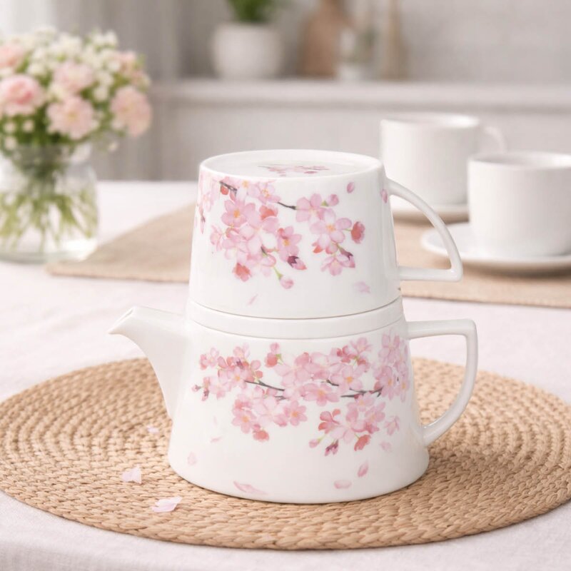 Könitz Tea For Me tekanne og krus 40 cl Cherry Blossom