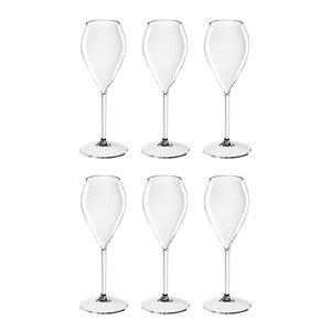 Quattro Lounge champagneglass 24 cl 6 stk tritanplast
