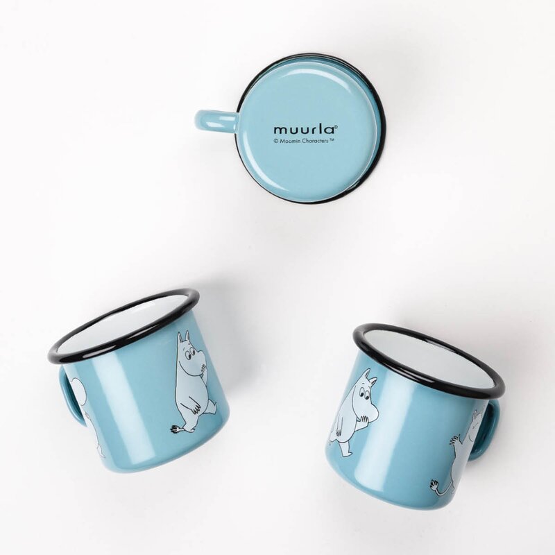 Muurla Mummikopp Emalje 25 cl Mummitrollet blå