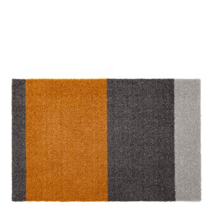Tica Copenhagen Stripes horisontal gulvmatte 40x60 cm dijon/grey
