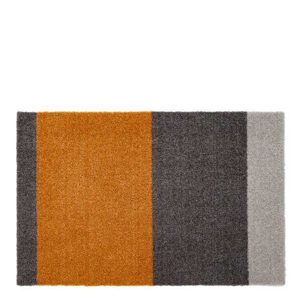 Tica Copenhagen Stripes horisontal gulvmatte 40x60 cm dijon/grey