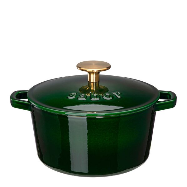 Sabor Classic støpejernsgryte 2L Shiny Green