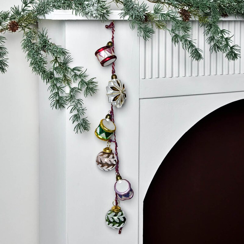 House Doctor Drum julepynt 3 stk blå grønn