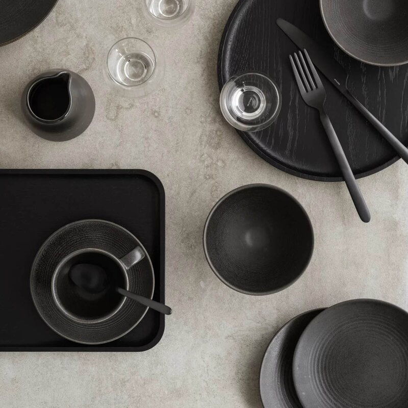 Blomus Kumi asjett 16 cm mørk brun