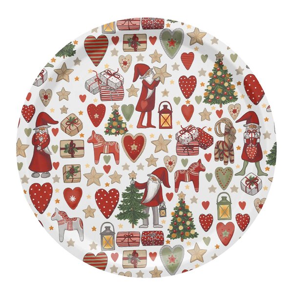 Arvidssons Textil Julstök brett 31 cm rød