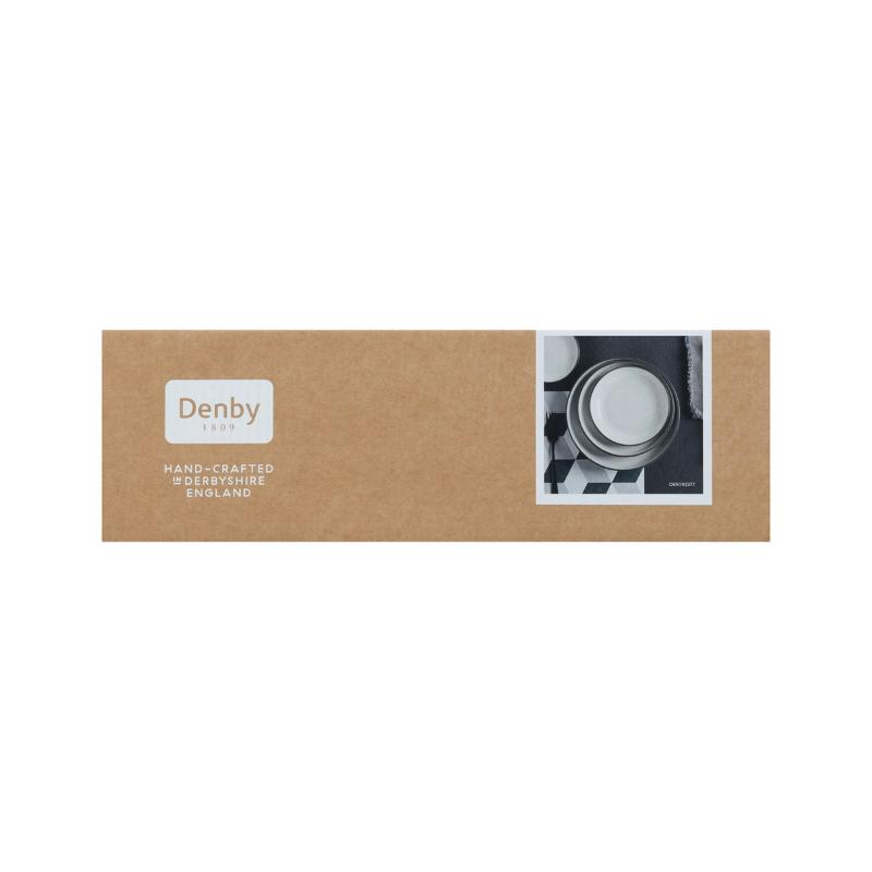Denby Studio Serveringsskål 4 stk grå/hvit