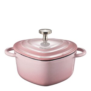 Sabor Mini støpejernsgryte hjerteformet 22 cl blush pink