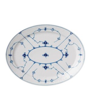 Royal Copenhagen Musselmalt Riflet serveringsfat 34 cm