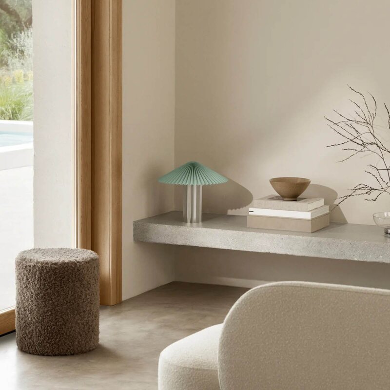 Blomus Kumi skål L 8,5x17 cm lys brun