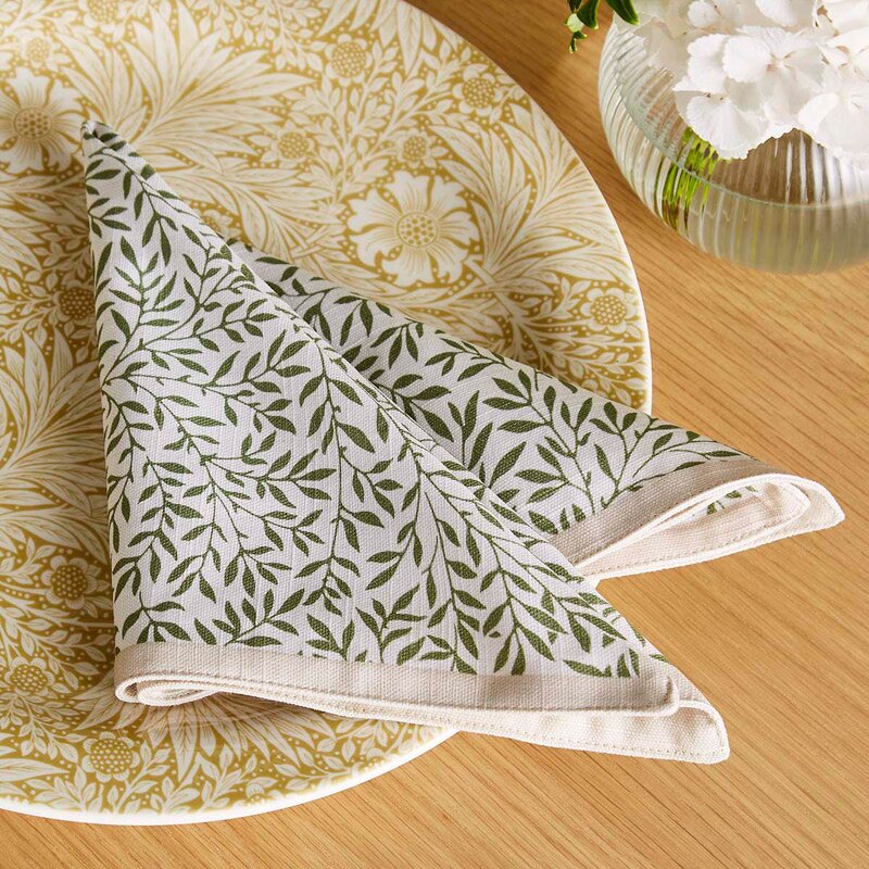Spode Morris & Co serviett 40x40 cm 2 stk marigold & standen