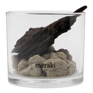 Meraki Lavastone & wood duftfrisker svart