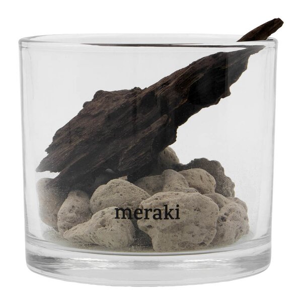 Meraki Lavastone & wood duftfrisker svart
