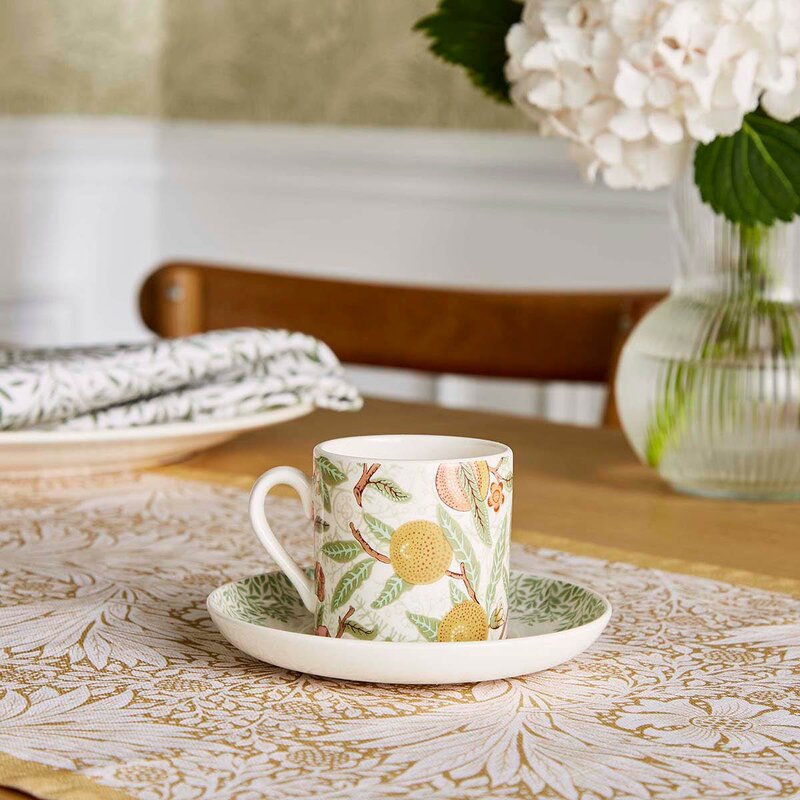 Spode Morris & Co espressokopp med skål 4 stk