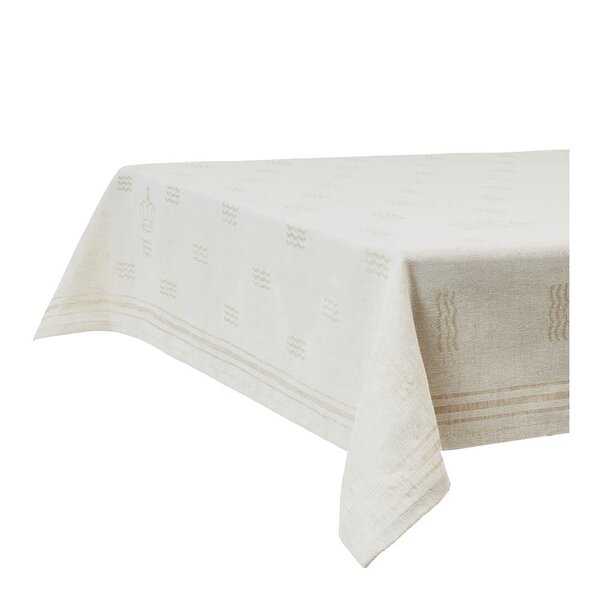 Royal Copenhagen Waves duk 144x320 cm hvit