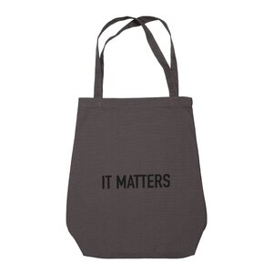 The Organic Company Handlenett gjenbrukbart 50x35 cm mørk grå