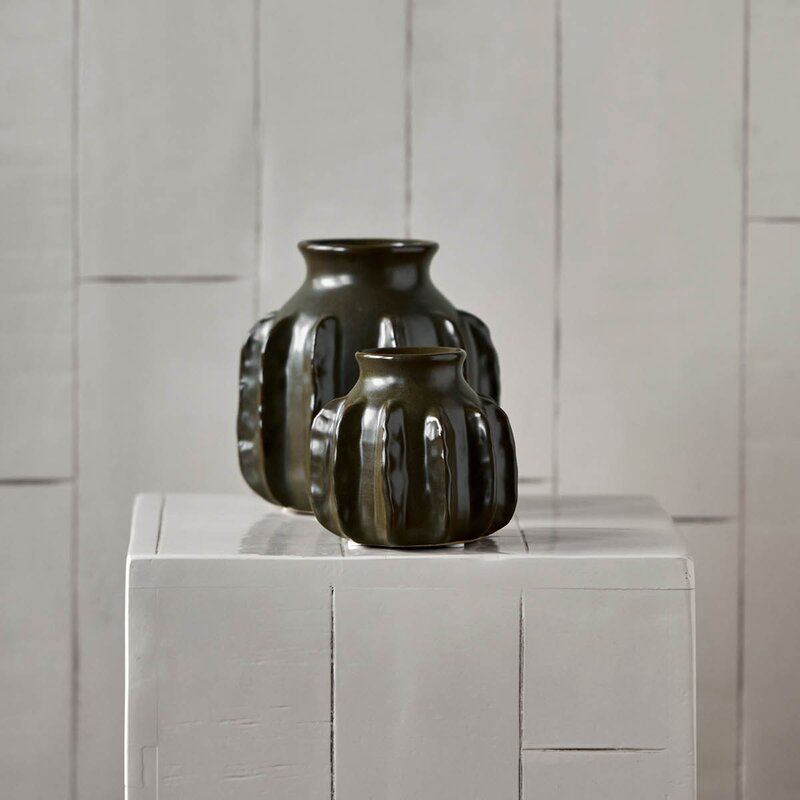 House Doctor Vase Cactus 10 cm mørkegrønn