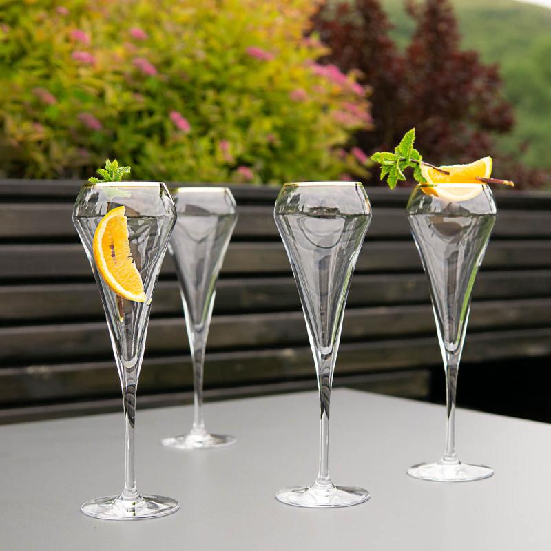 Chef & Sommelier Open Up champagneglass 20 cl 4 stk klar/gull