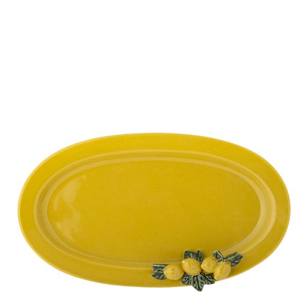 Bloomingville Limone serveringsfat 36x21x5 cm gul