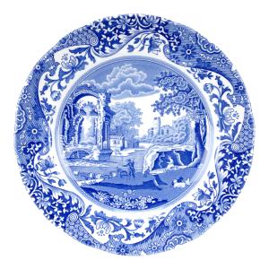 Spode Blue Italian asjett 20 cm blå/hvit