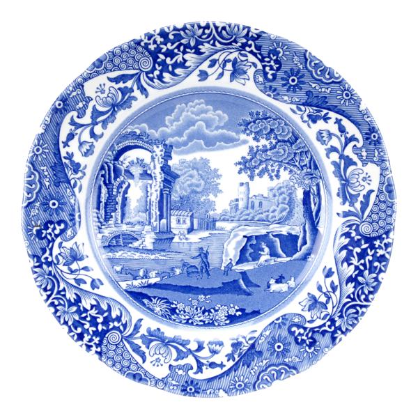 Spode Blue Italian asjett 20 cm blå/hvit