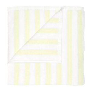 Blomus Arto badehåndkle 140x70 cm hvit/gul brede striper