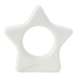 Lexington Star serviettring 8x8 cm hvit