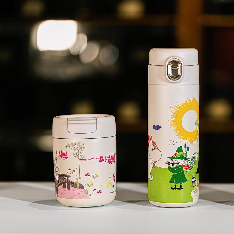 Moomin Mummi termokopp 32 cl rosa/hvit