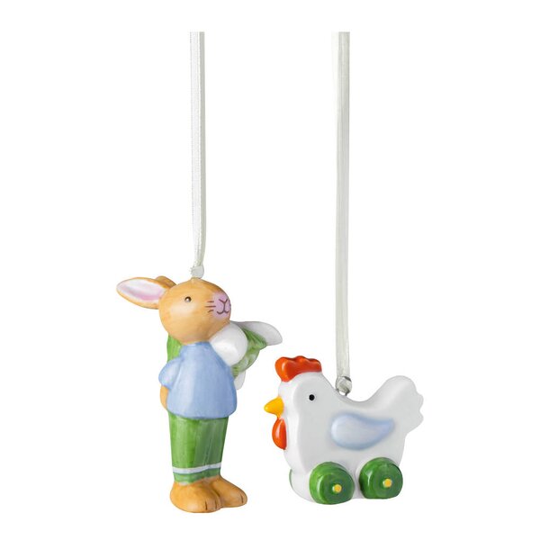 Villeroy & Boch Easter Delight ornament kaningutt og kylling 5 cm 2 stk