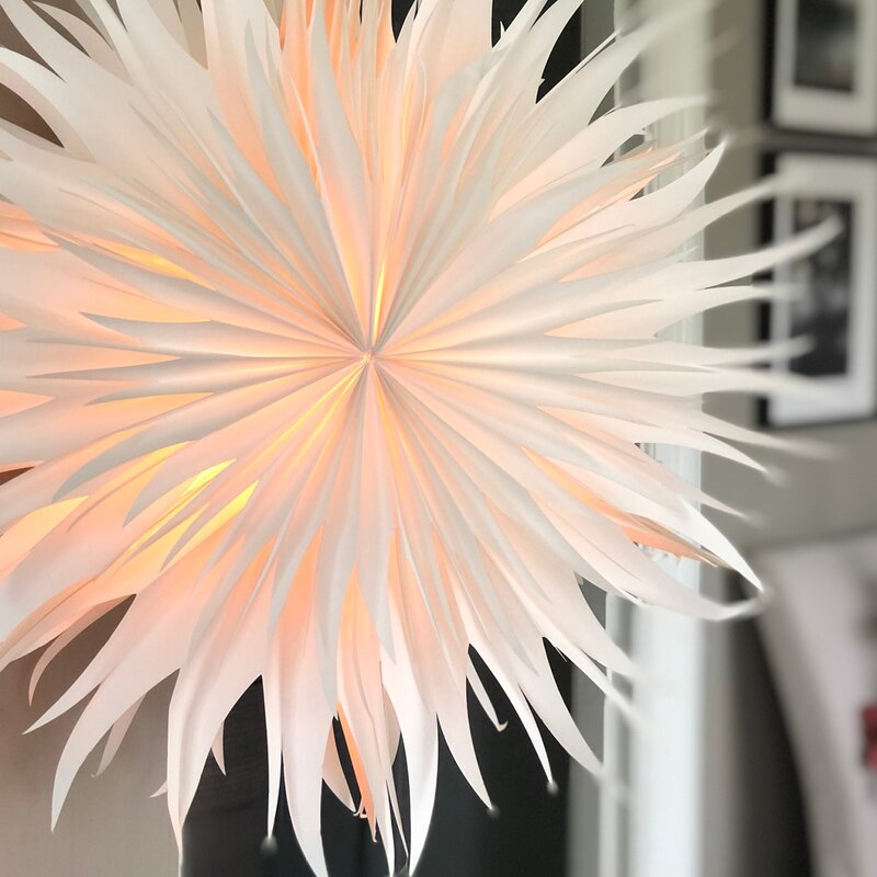 Stiernholm Jul julestjerne m/lys 50 cm hvit