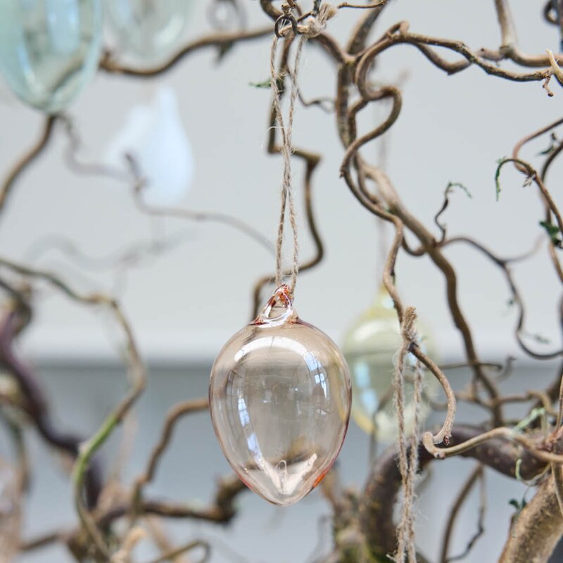 Lene Bjerre Florine hengende eggdekorasjon 7 cm rosa