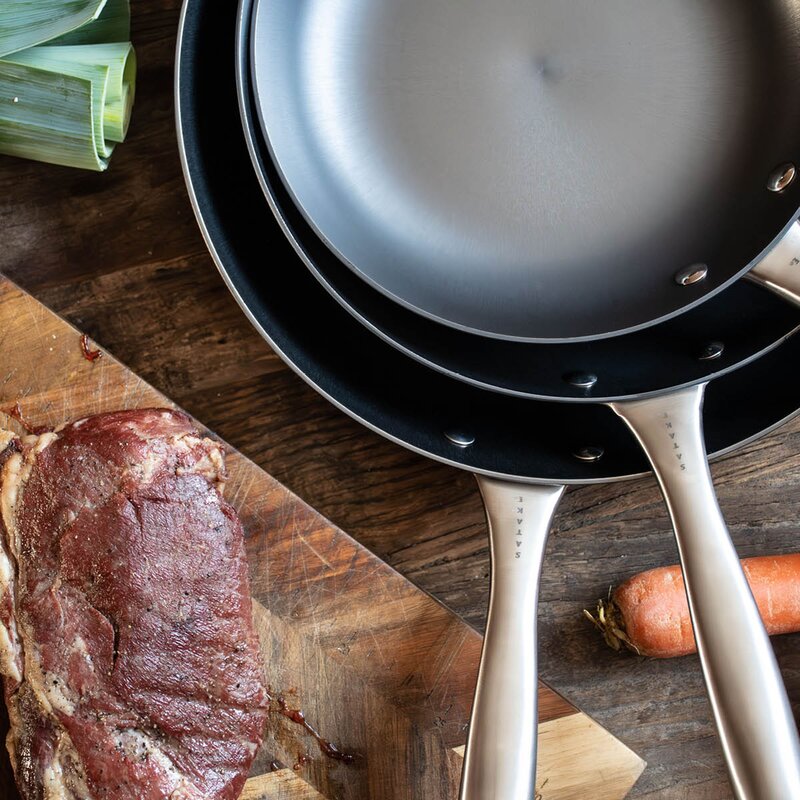 Satake Pure Pan stekepanne 32 cm støpejern nitrering