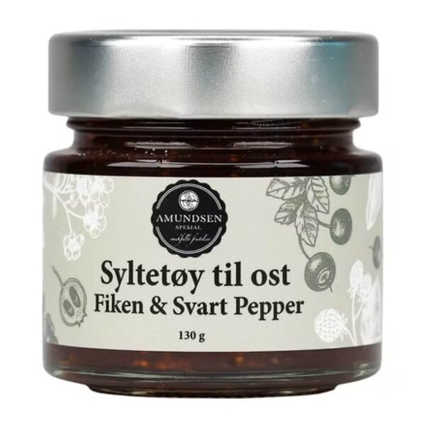 Amundsen Spesial Syltetøy til ost 130 g fiken & svart pepper