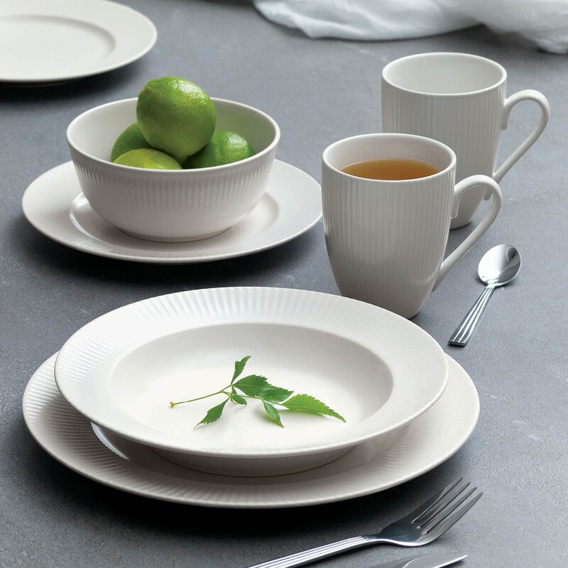 Aida Groovy stentøy krus 30 cl hvit