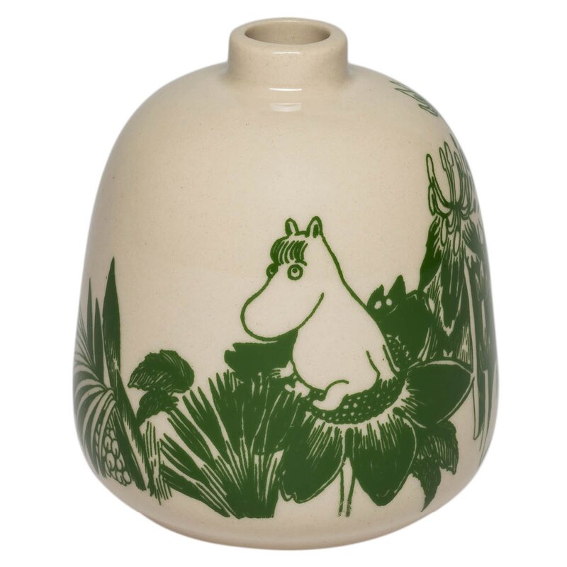 MoominArabia Mummi vase 8,3 cm mystisk skog grønn