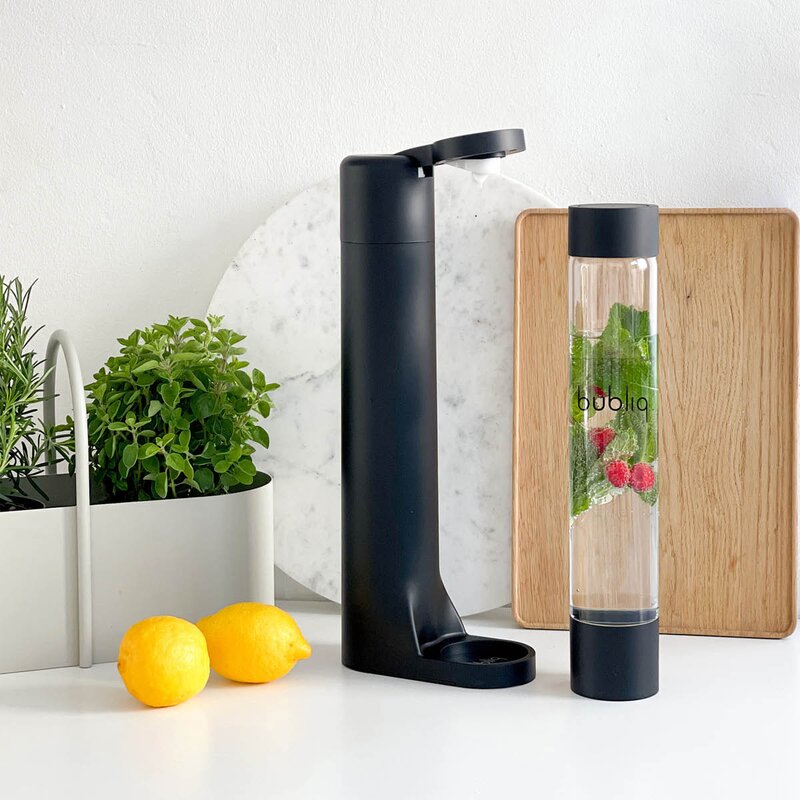 Bubliq Drink kullsyremaskin matt svart