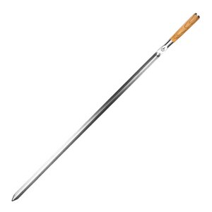 Forged Churrasco grillspyd V-form 60 cm stål/oliventre