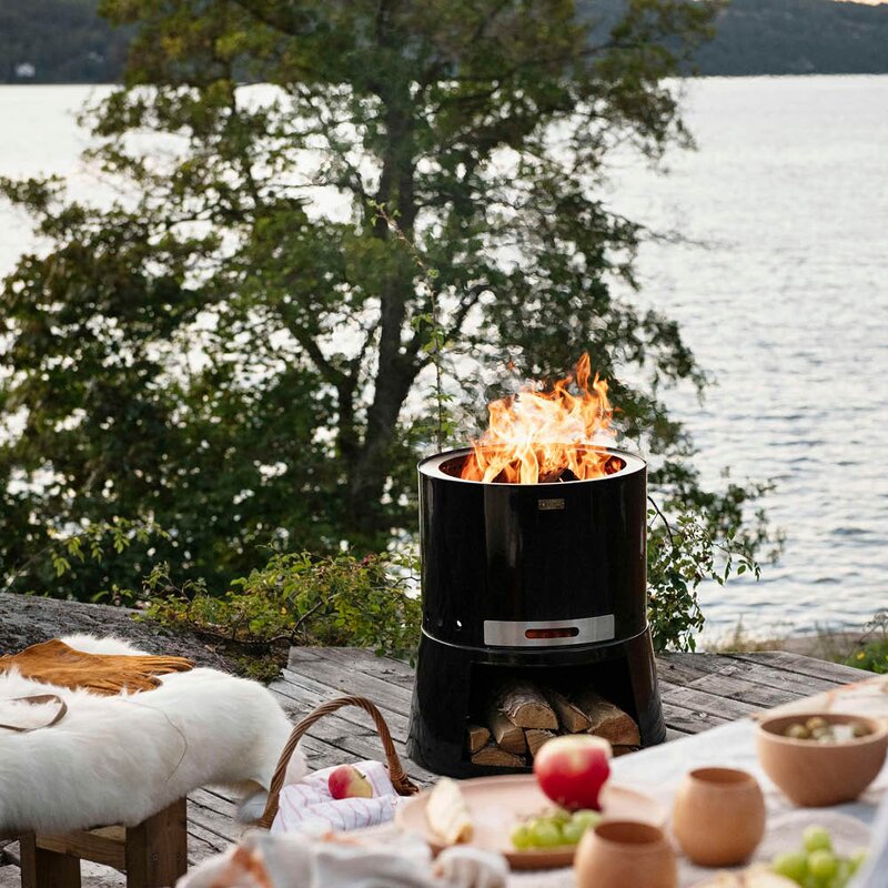 Espegard Pilar 50 Premium rentbrennende bålbrenner svart